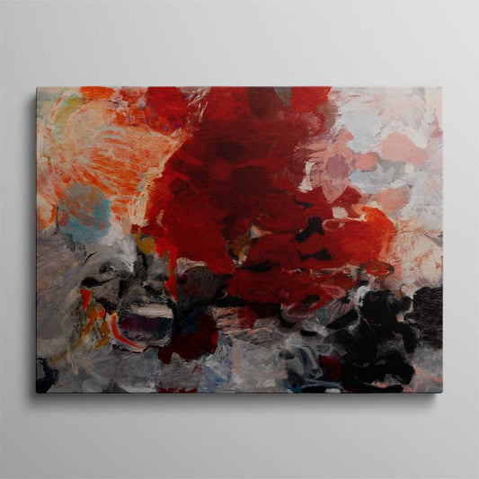 Blush Red Abstract Home Decorative Prints
