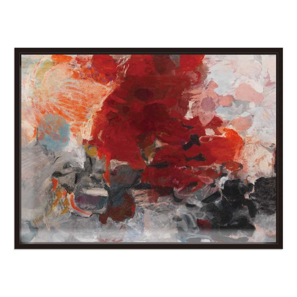 Blush Red Abstract Home Decorative Prints