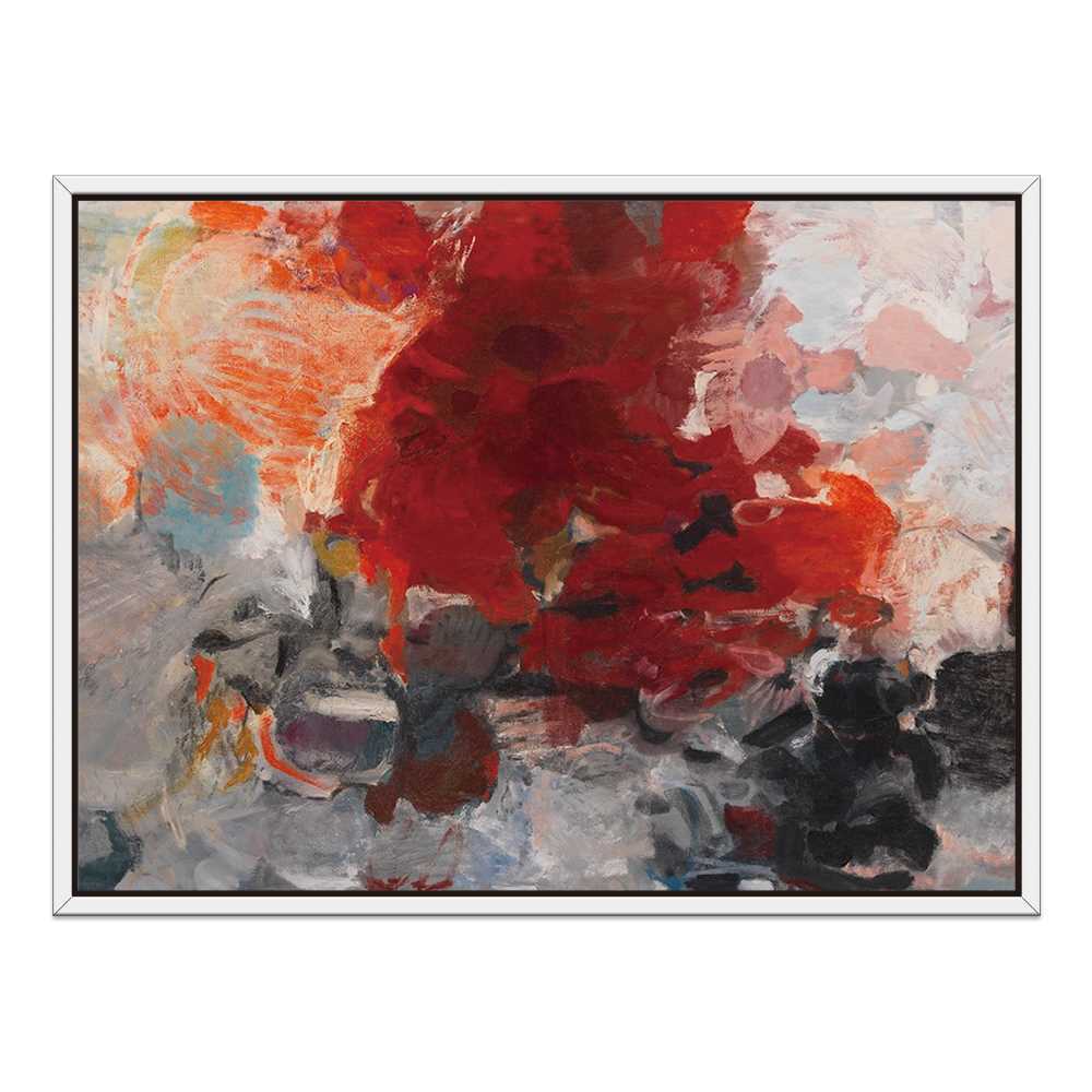 Blush Red Abstract Home Decorative Prints