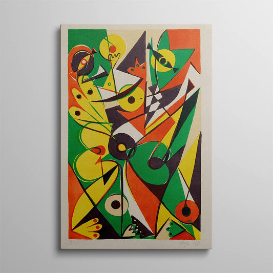 Vivid Shapes: Abstract Harmony Canvas