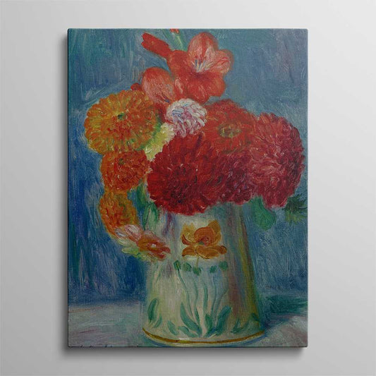 Vase with Flowers Painting  Abstract Canvas
