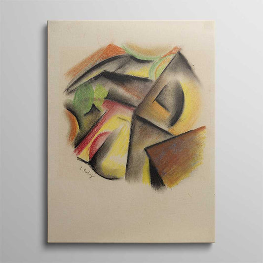 Crayon Room Decor Abstract Canvas