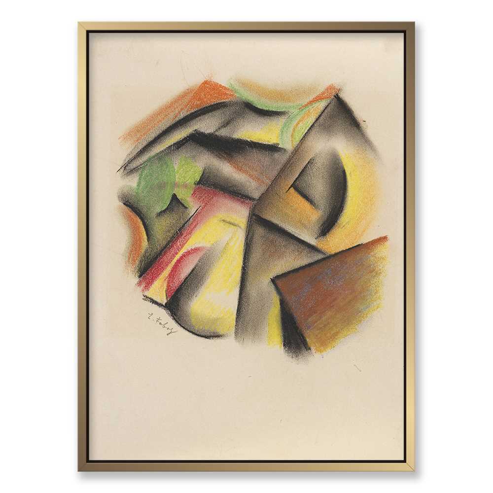 Crayon Room Decor Abstract Canvas