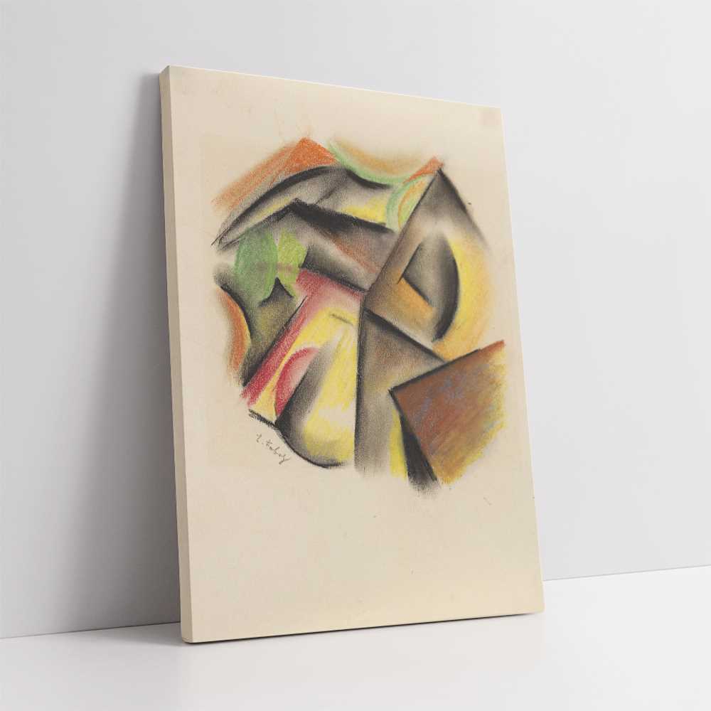 Crayon Room Decor Abstract Canvas