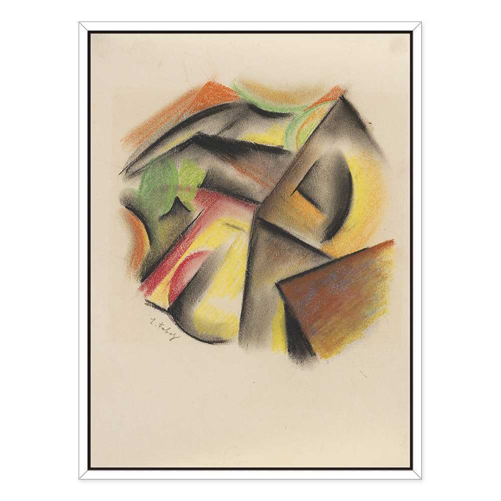 Crayon Room Decor Abstract Canvas
