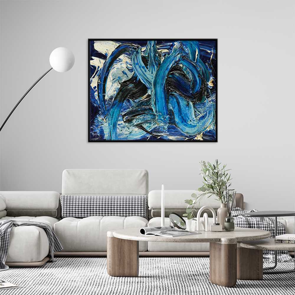 Tri Color BBW Abstract Home Decorative Prints