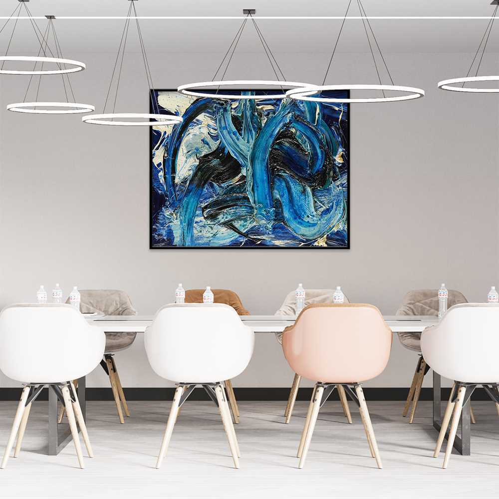 Tri Color BBW Abstract Home Decorative Prints