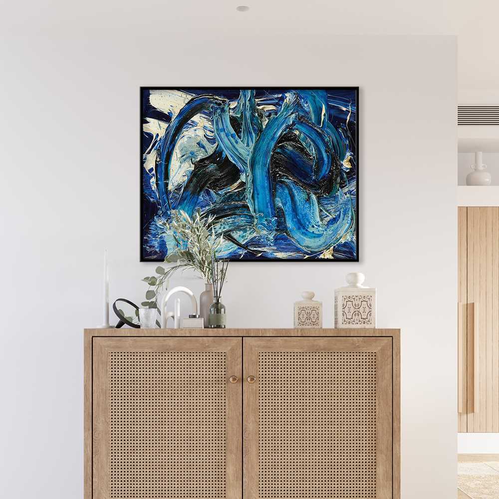 Tri Color BBW Abstract Home Decorative Prints