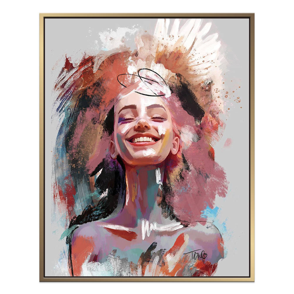 Floral Crown: Feminine Essence Canvas