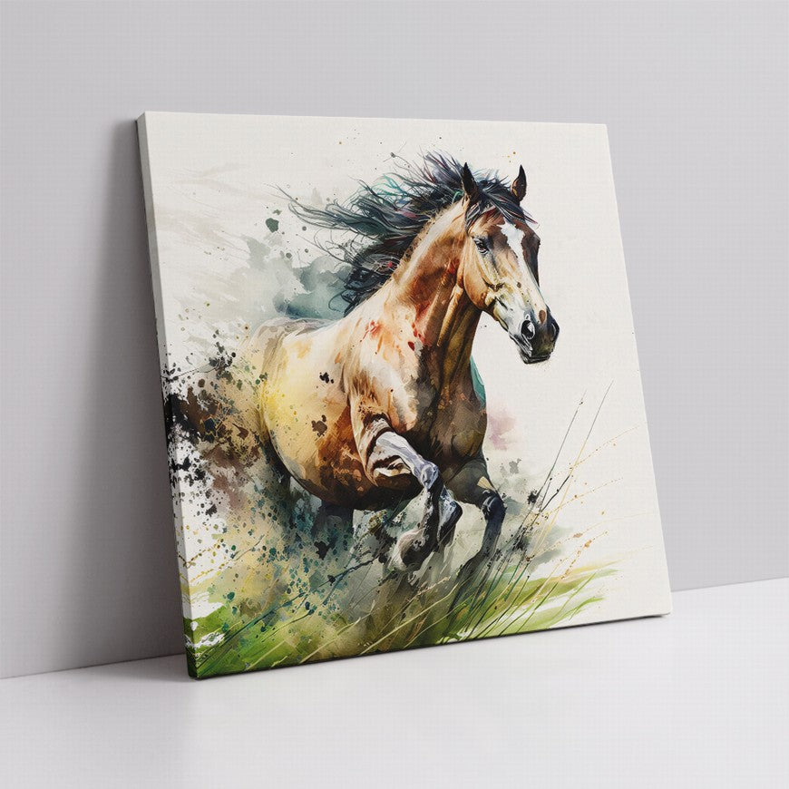 Majestic Stallion: Home Horse Canvas Art