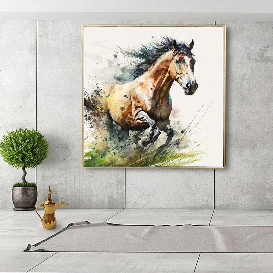 Majestic Stallion: Home Horse Canvas Art