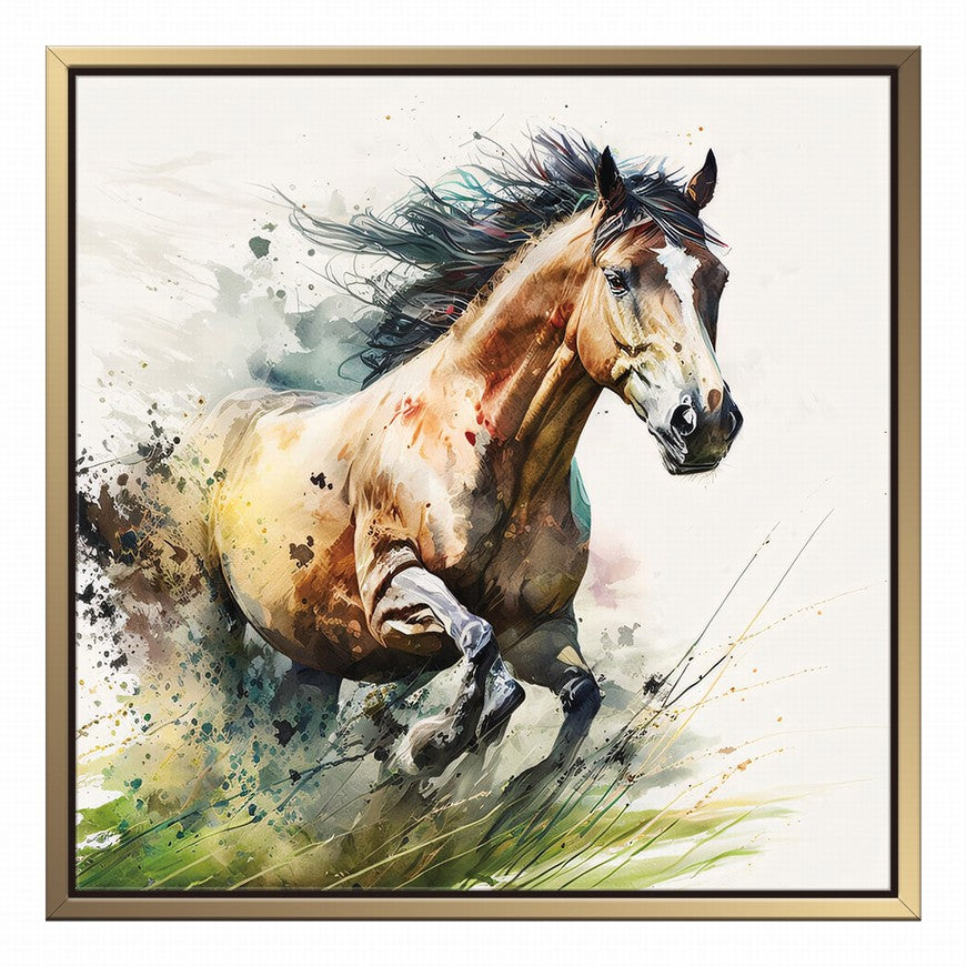Majestic Stallion: Home Horse Canvas Art