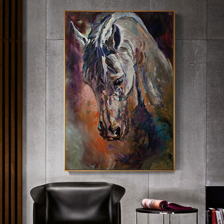 Equestrian Elegance: Home Horse Canvas