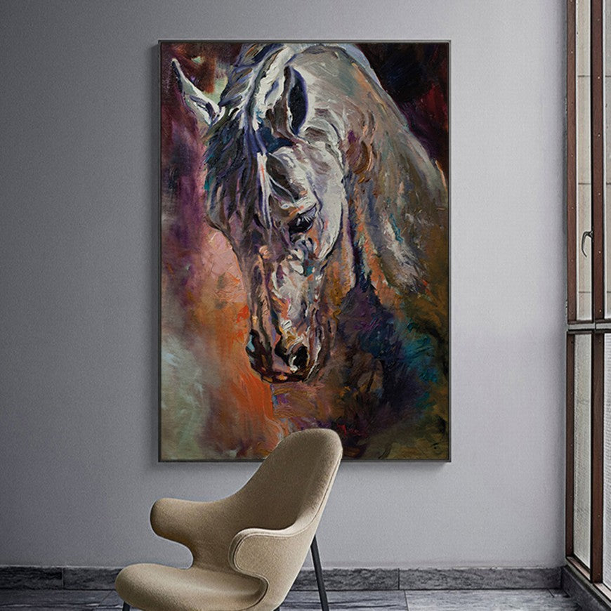 Equestrian Elegance: Home Horse Canvas