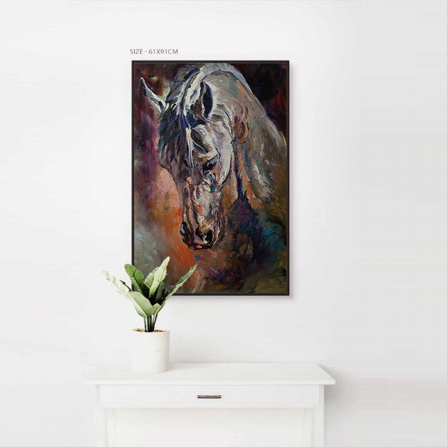 Equestrian Elegance: Home Horse Canvas