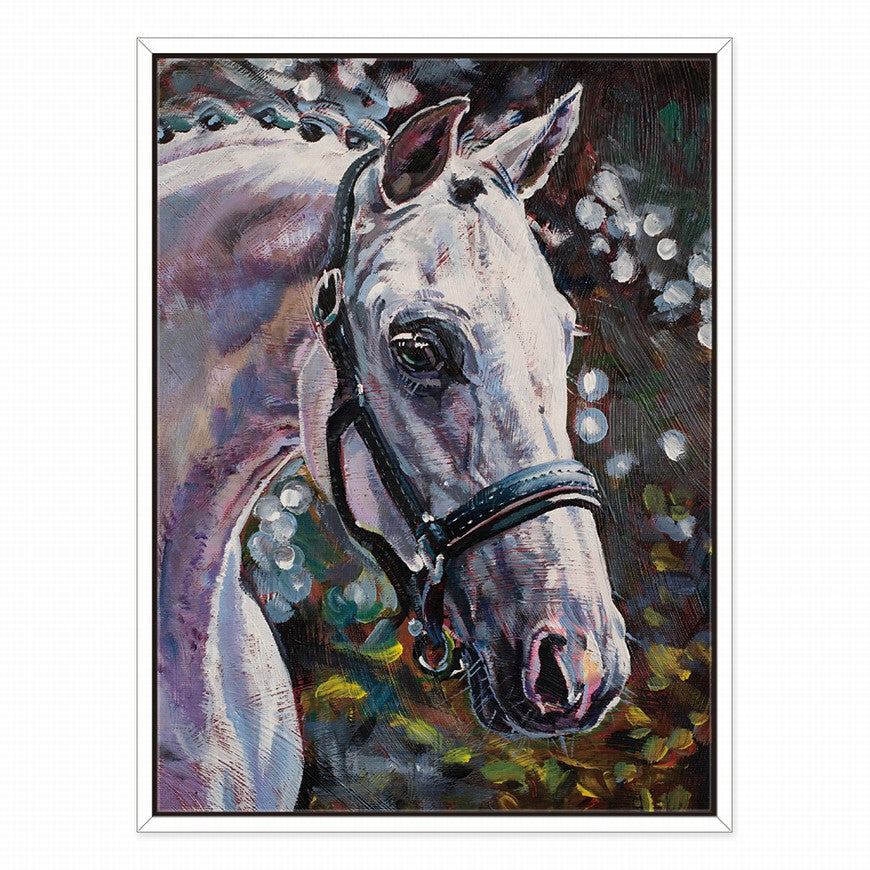 Grazing Glory: Horse Home Canvas Art