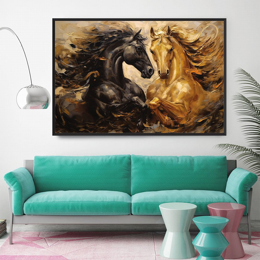 Steed Serenade: Horse Canvas Print