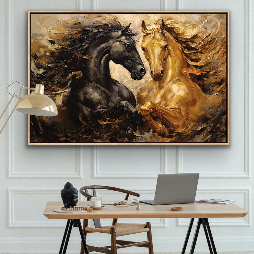 Steed Serenade: Horse Canvas Print