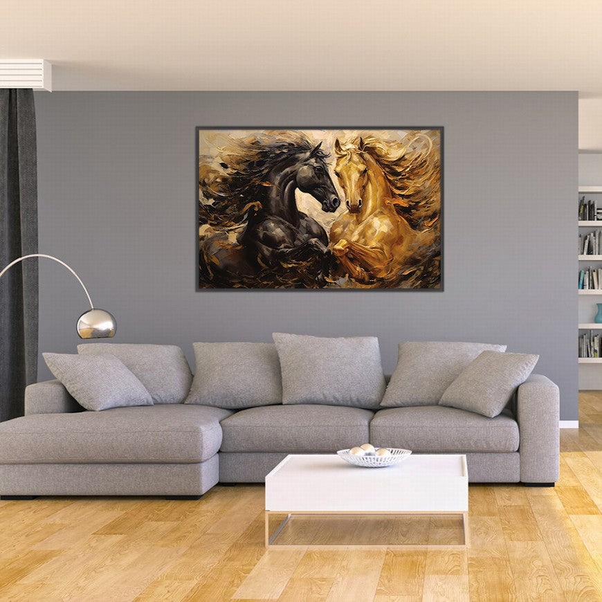 Steed Serenade: Horse Canvas Print