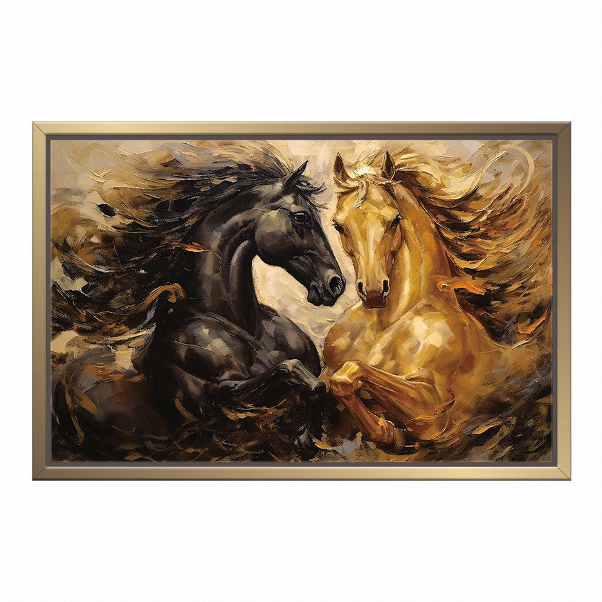 Steed Serenade: Horse Canvas Print