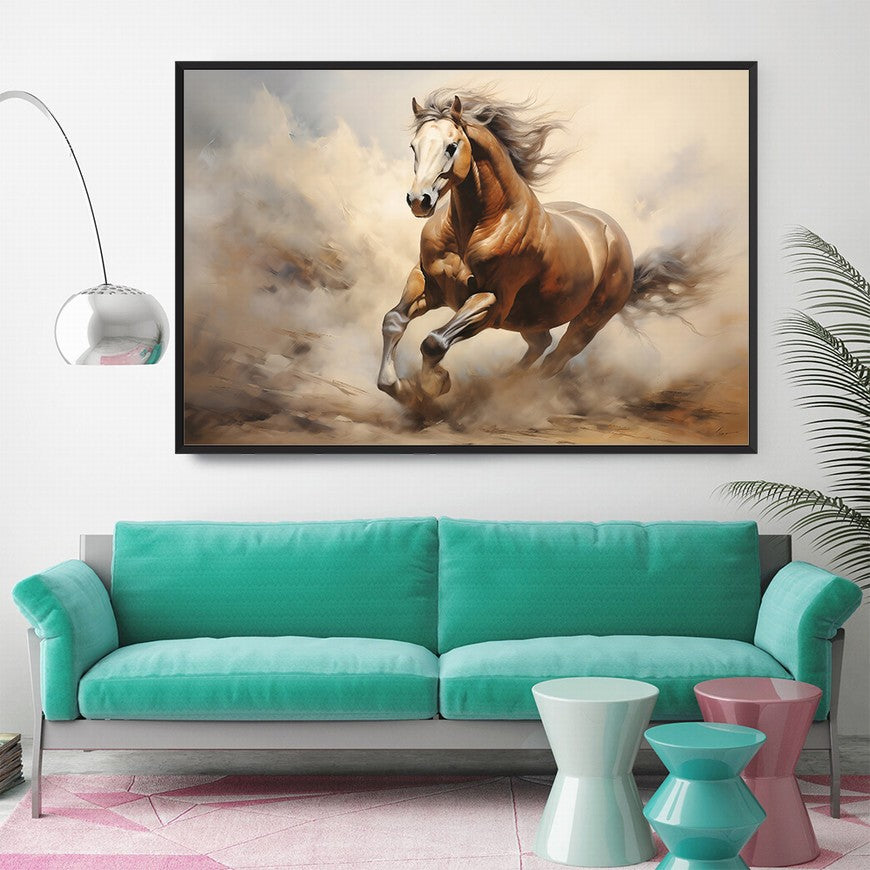 Hoofbeats Homebound: Horse Wall Art