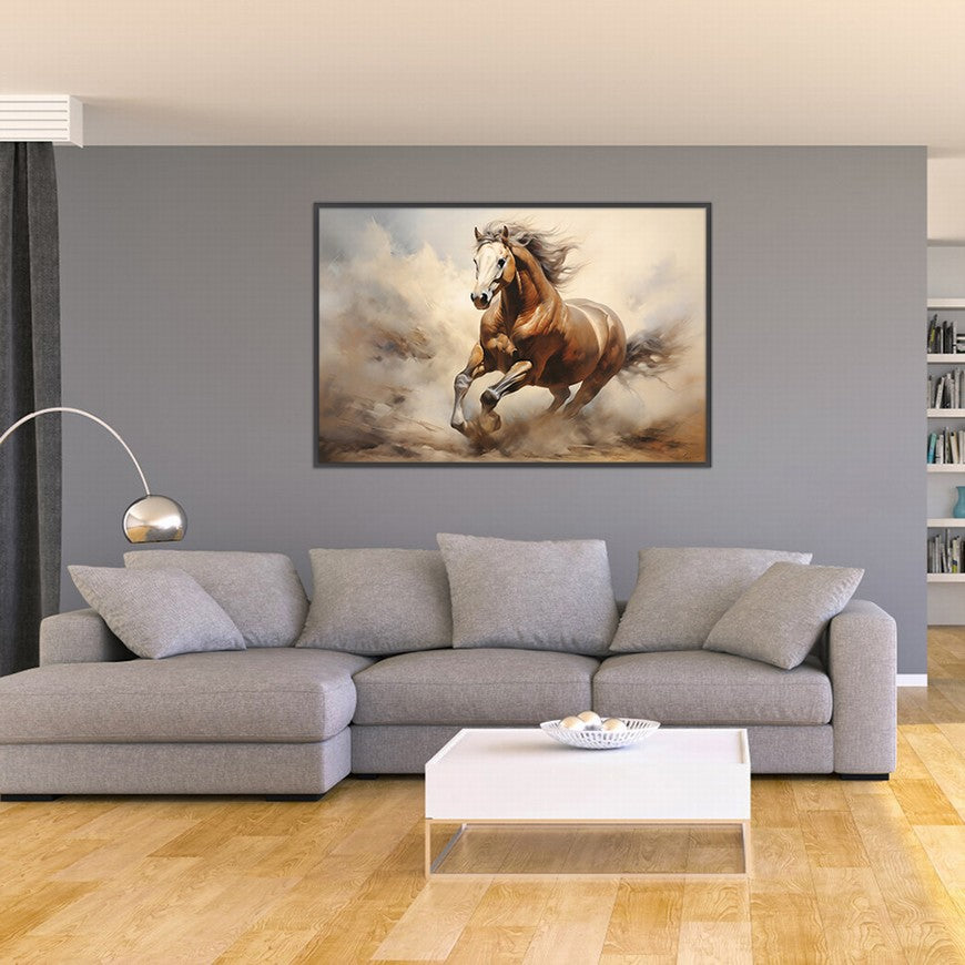 Hoofbeats Homebound: Horse Wall Art