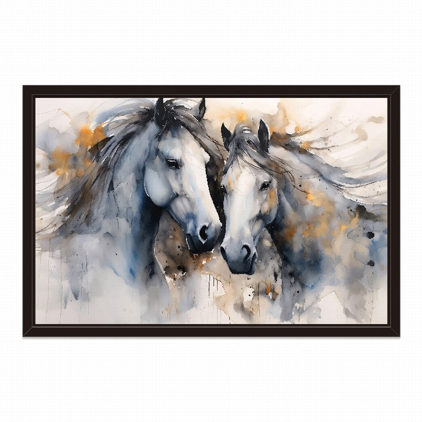 Tranquil Trot: Horse Canvas Wall Decor