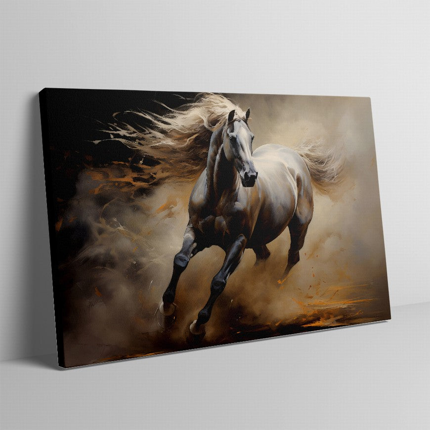 Whispers of the Wind: Horse Canvas