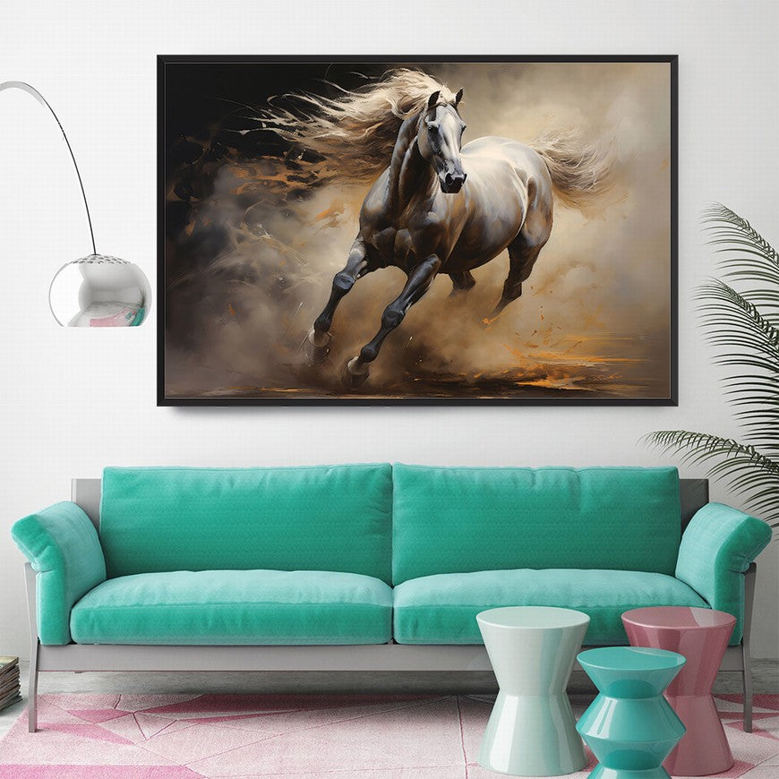 Whispers of the Wind: Horse Canvas