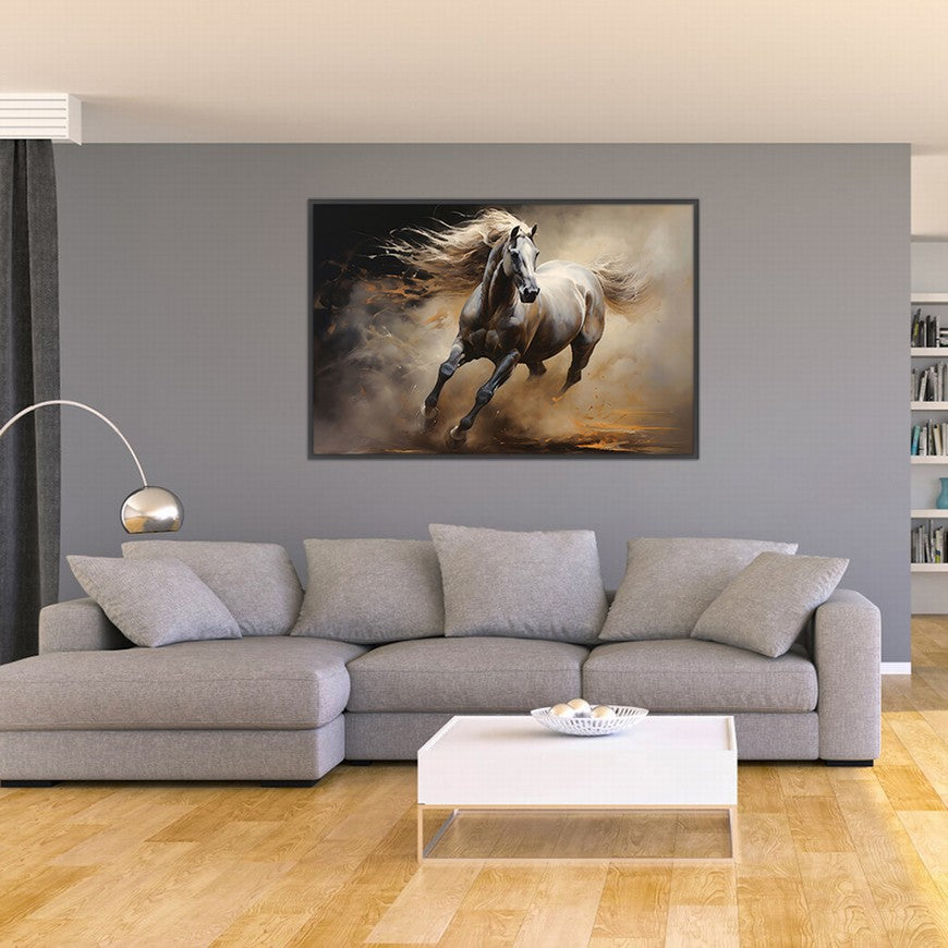 Whispers of the Wind: Horse Canvas