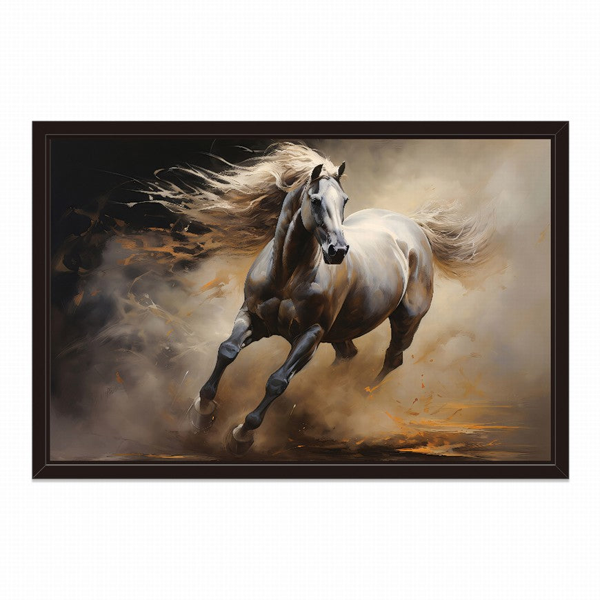 Whispers of the Wind: Horse Canvas