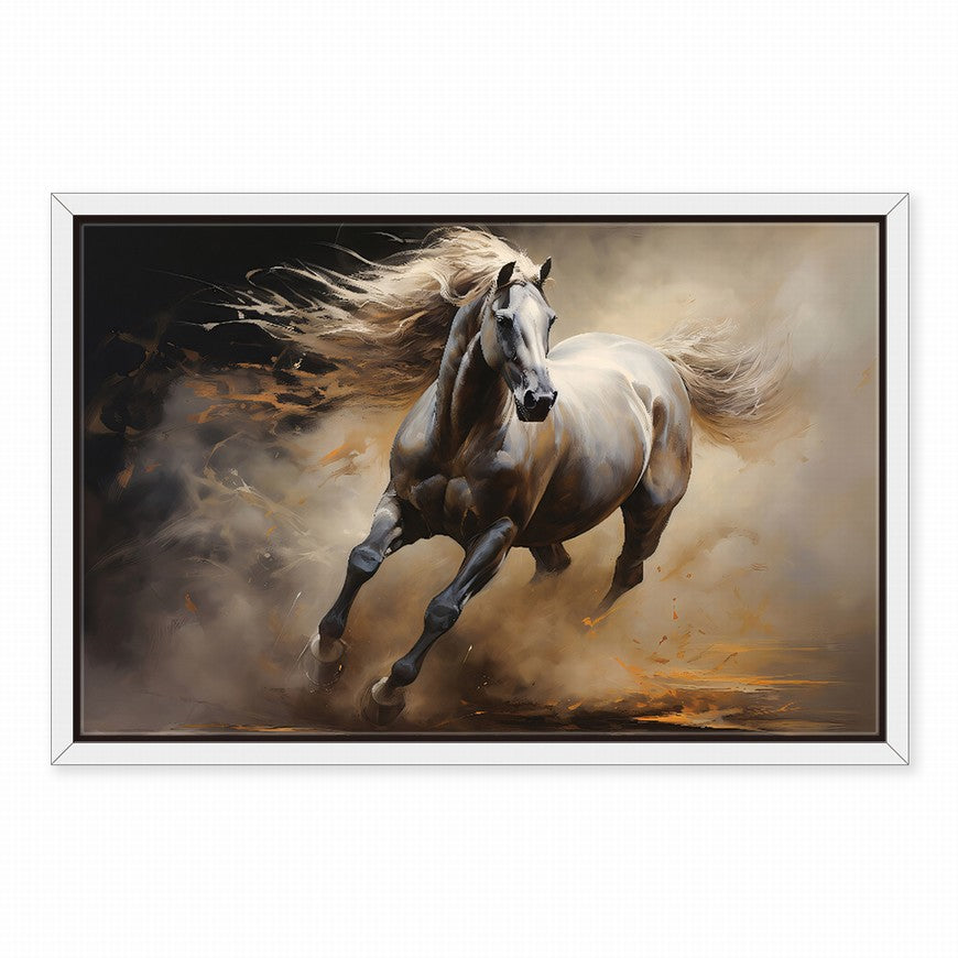 Whispers of the Wind: Horse Canvas