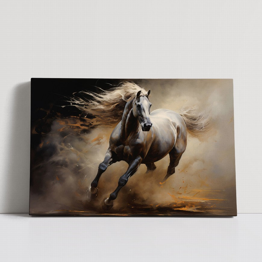 Whispers of the Wind: Horse Canvas