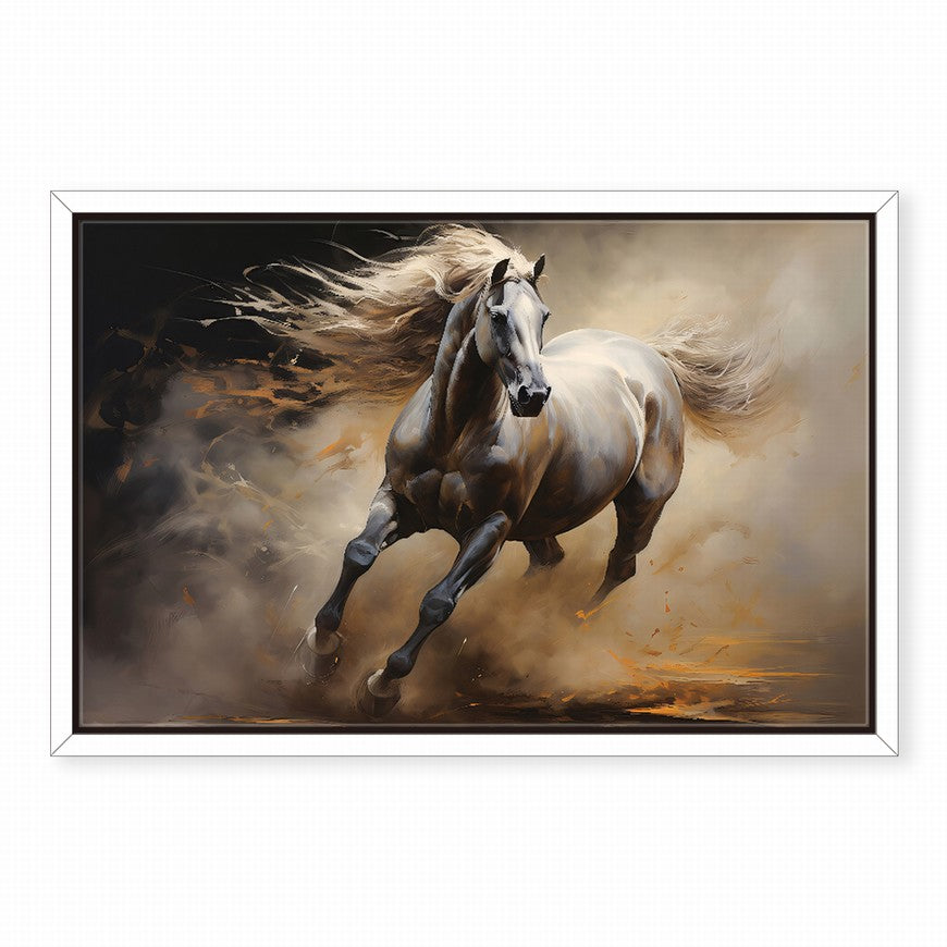 Whispers of the Wind: Horse Canvas