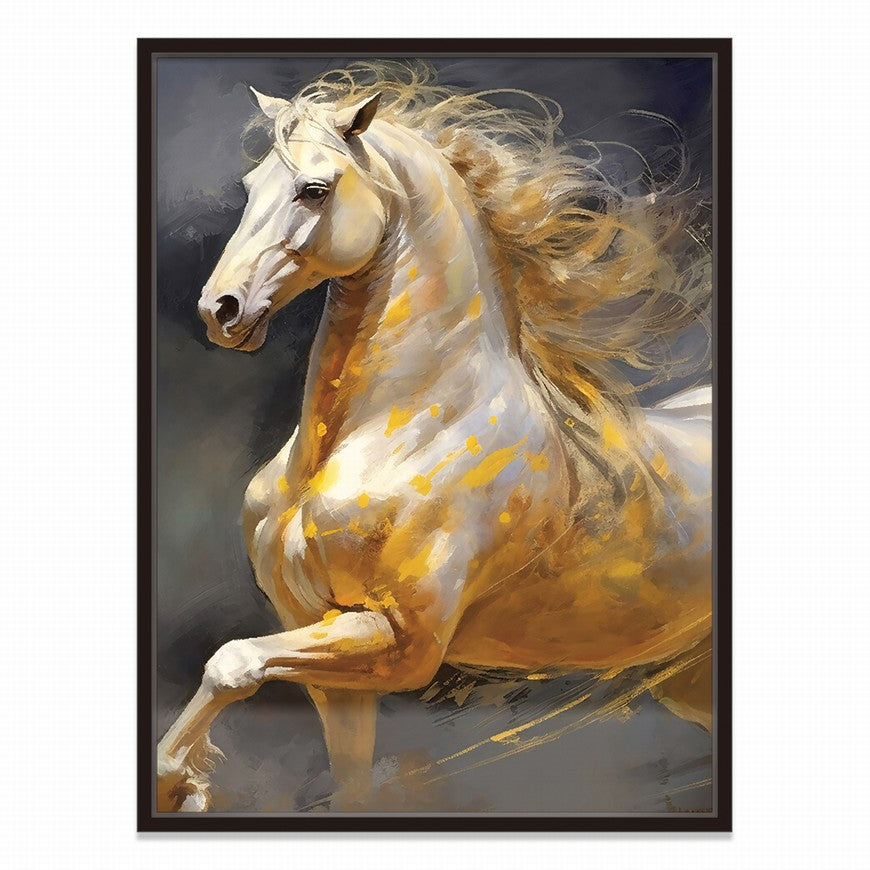 Graceful Gallop: Horse Canvas Painting