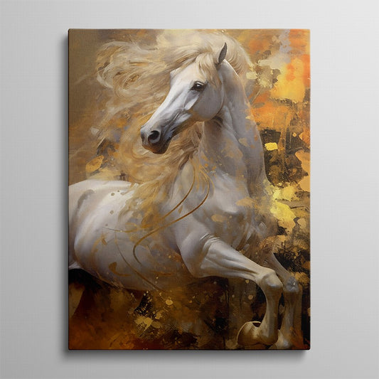 Rustic Retreat: Horse Home Canvas
