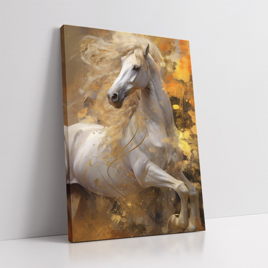 Rustic Retreat: Horse Home Canvas