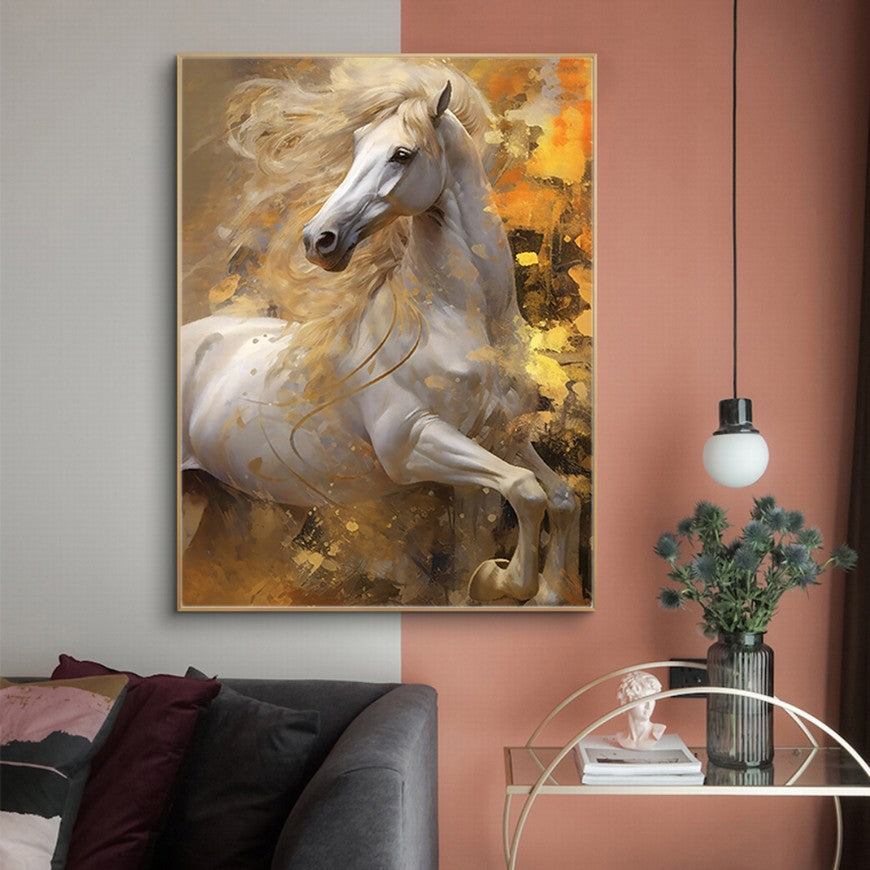 Rustic Retreat: Horse Home Canvas
