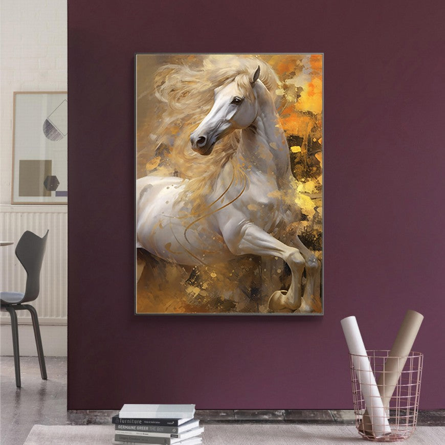 Rustic Retreat: Horse Home Canvas