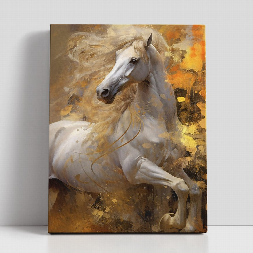 Rustic Retreat: Horse Home Canvas