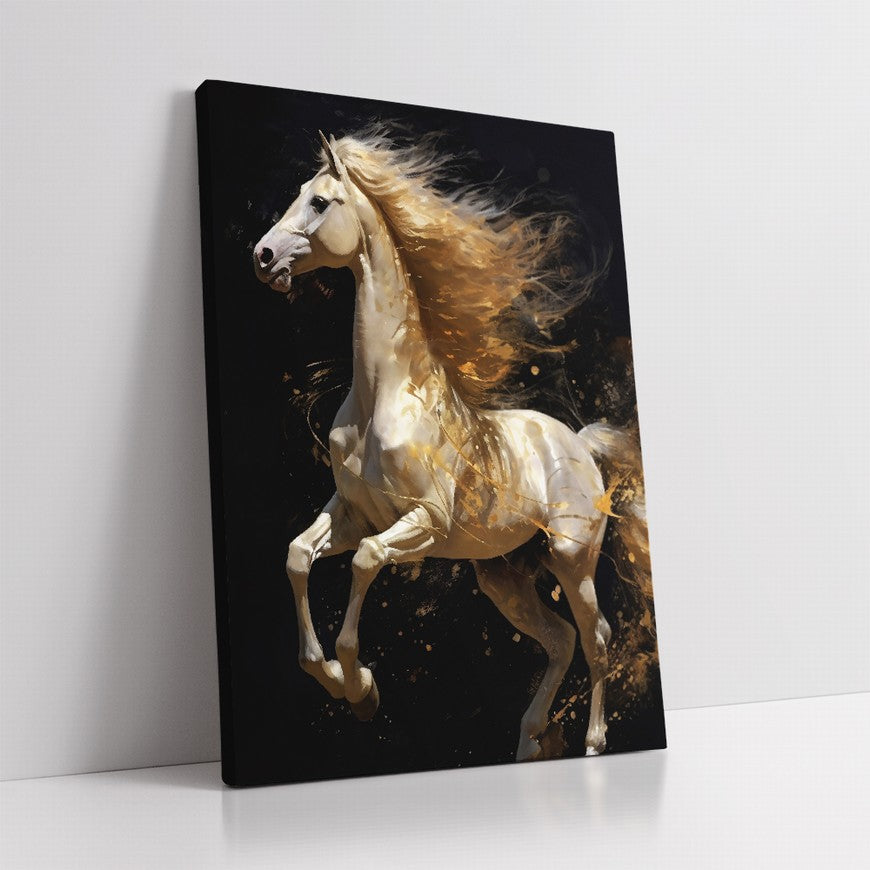 Mystic Meadows: Horse Canvas Print