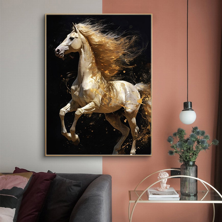 Mystic Meadows: Horse Canvas Print