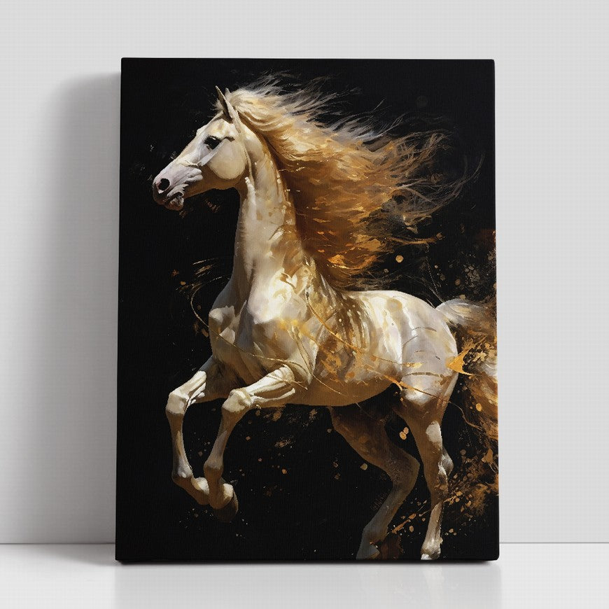 Mystic Meadows: Horse Canvas Print