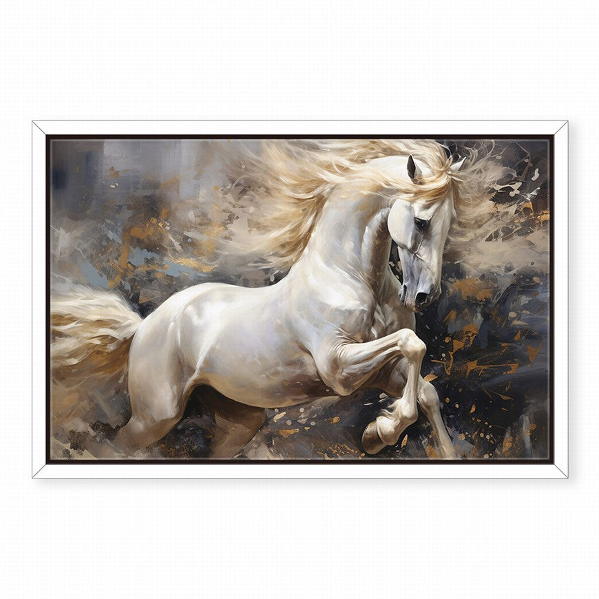 Saddle Serenity: Horse Home Canvas