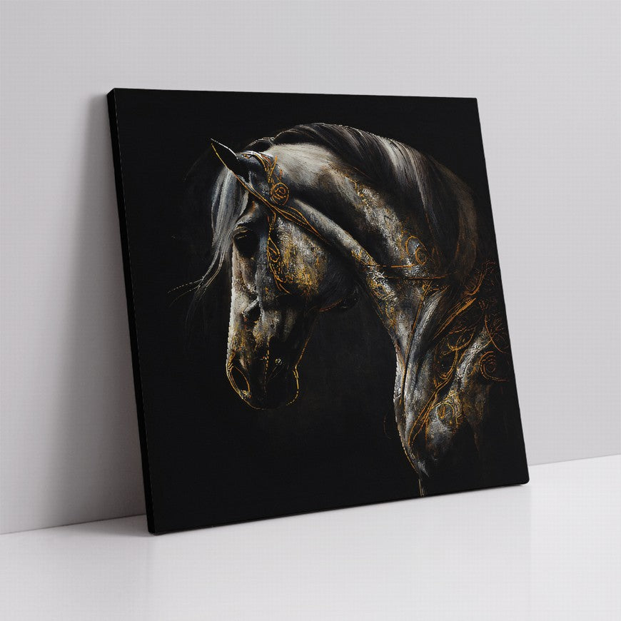 Tranquil Trails: Home Horse Canvas