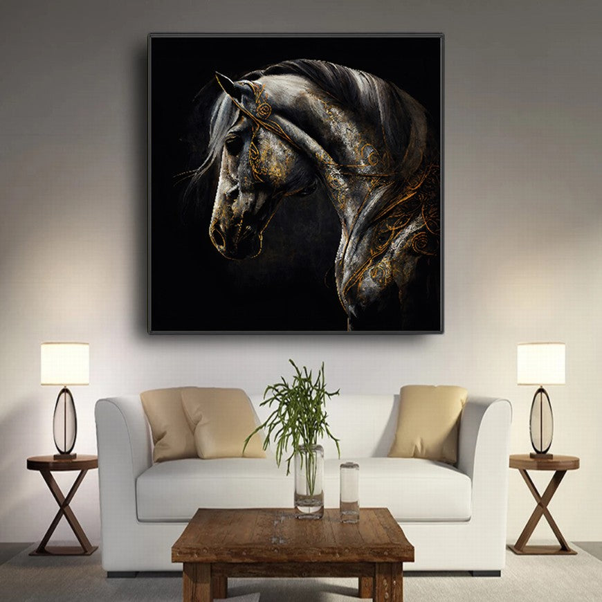 Tranquil Trails: Home Horse Canvas