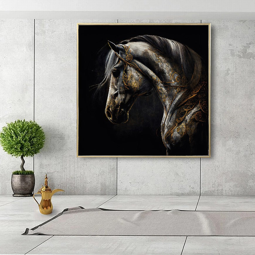 Tranquil Trails: Home Horse Canvas