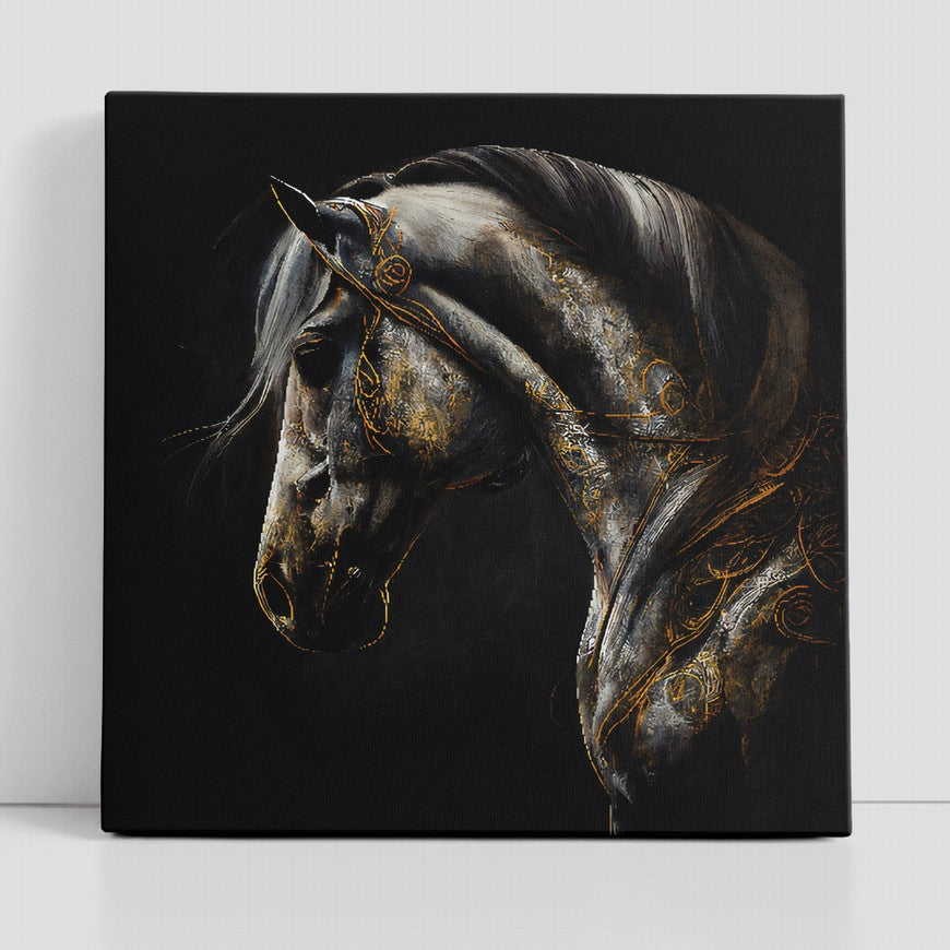 Tranquil Trails: Home Horse Canvas