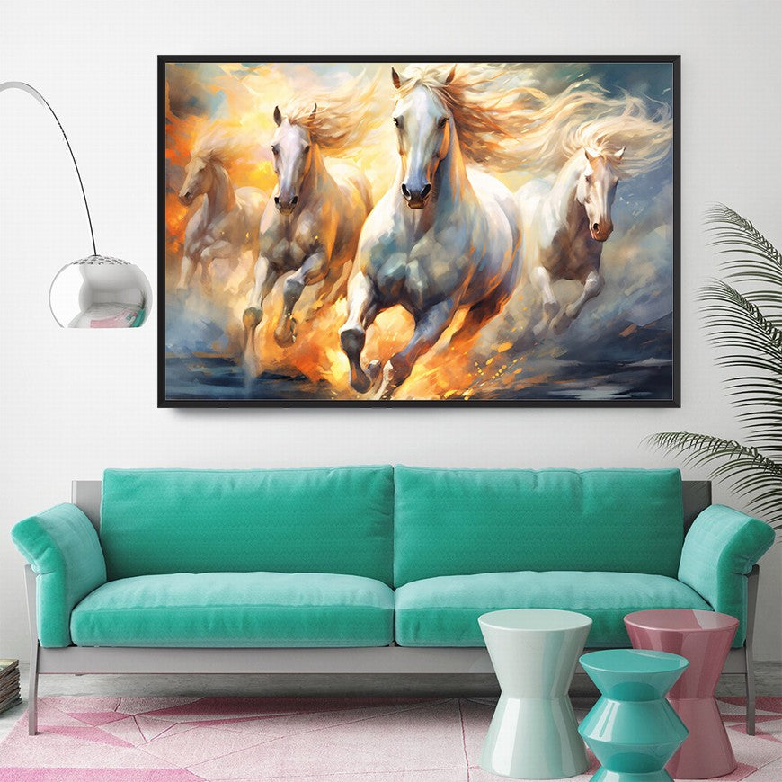 Rustic Rhythm: Horse Wall Art Piece