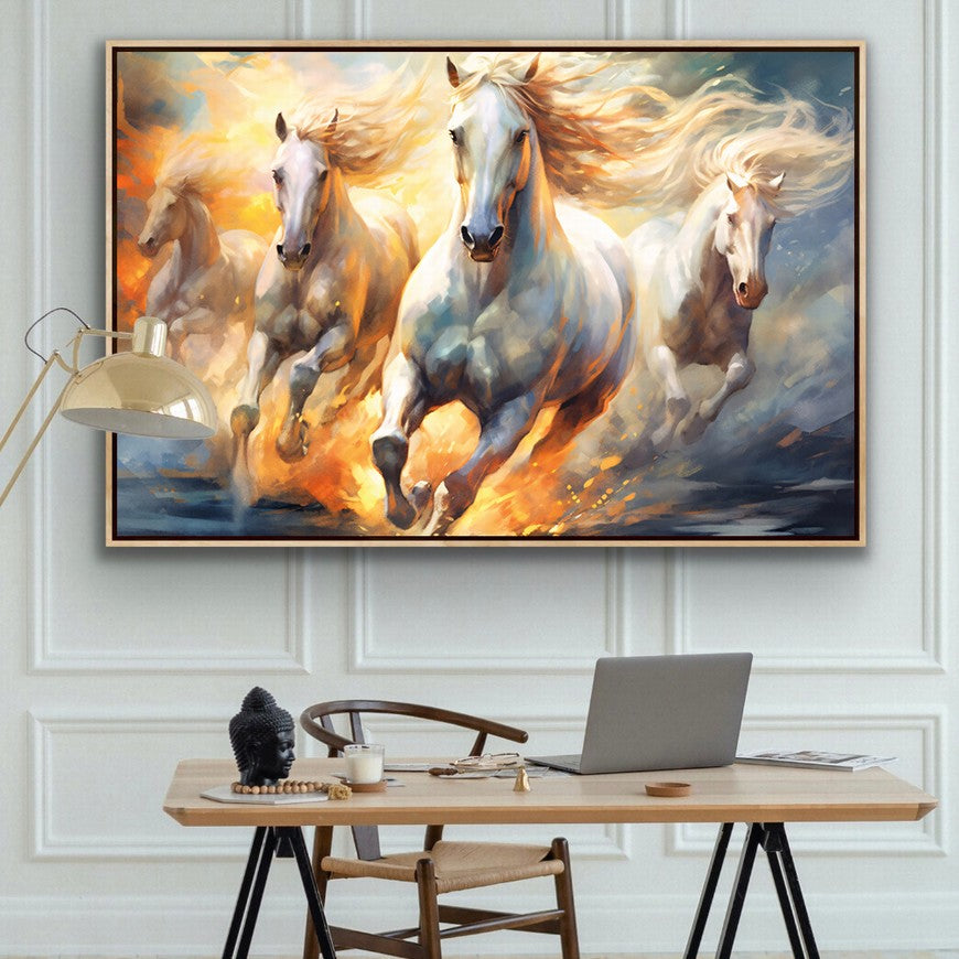 Rustic Rhythm: Horse Wall Art Piece